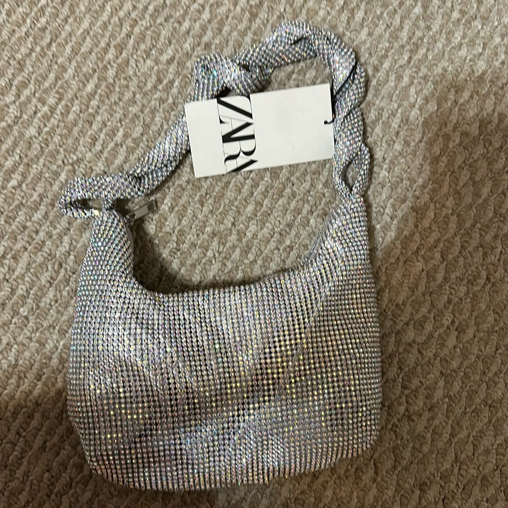 NWT Zara rhinestone bag